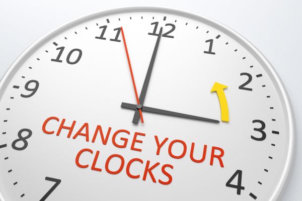 Reminder: Set Your Clocks Back One Hour on Sunday, November 7